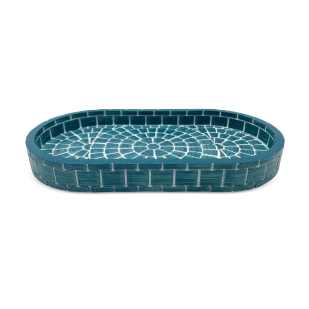 Lavender and Sage Scallop 16-Pc. Bathroom Accessory Sets - Teal - Picture 3 of 4